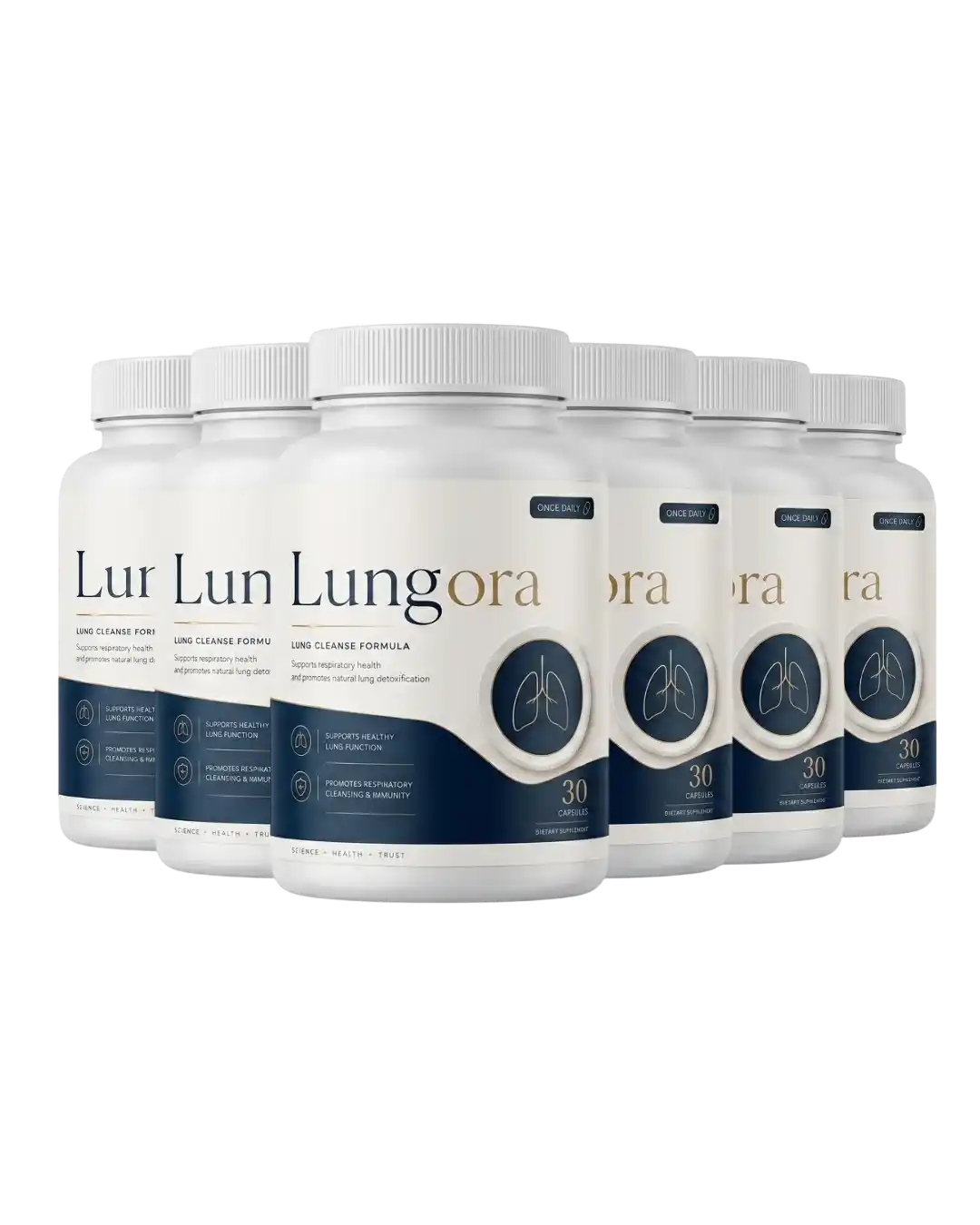 Lungora 6-Bottle Pack — Best Value Lung Cleanse Formula